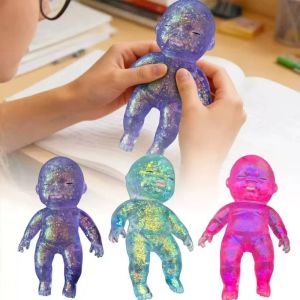 PPRVAU Simulation Baby Natasha Fidget Toys Colorful Siliconen Ugly Doll Squishy Toy Reborn Baby Cute Slow Rebound Toy Girls Toys