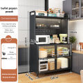 Rak Kabinet Dapur Rak Microwave Oven Rak Dapur Lemari Dapur Minimalis Dengan Pintu. 
