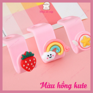 Combo 5 Đầu Nối Móc Treo Quần Áo Bằng Nhựa Đa Năng Tiết Kiệm Không Gian Tiện Lợi/ Có Gắng Họa Tiết Kute