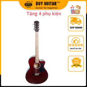 Đàn guitar acoustic giá rẻ vô đối DT70 Duy Guitar Store âm vang action bấm nhẹ hợp với học sinh sinh viên