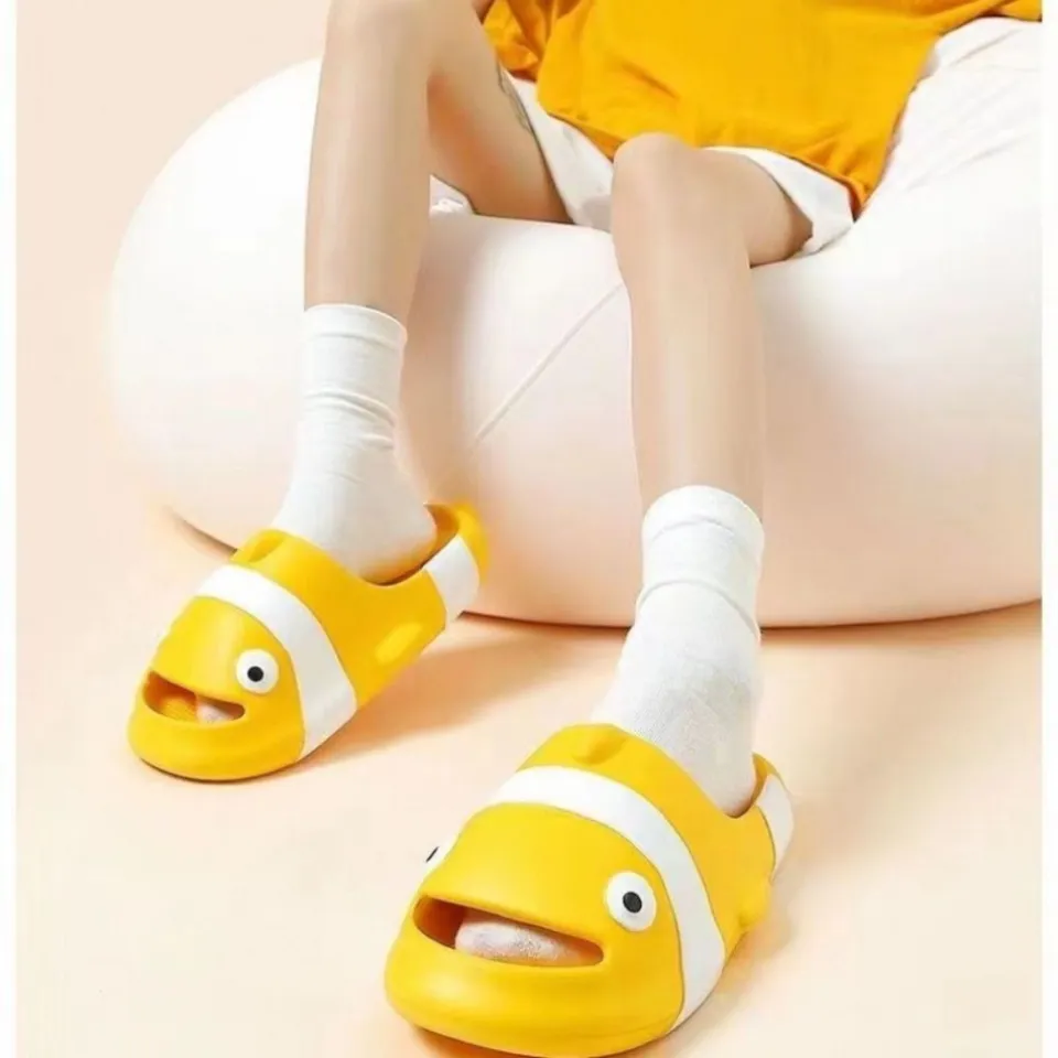 Fish Shaped Women Goldfish Slippers Soft Anti-skid Household Funny