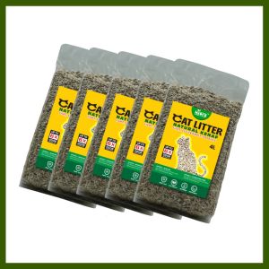 HIJORA Kenaf Cat Litter - Odor-Absorbent Cat Litter! (Naturally Reduce Smell of Cat Litter Up To 80%)