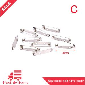 [COD] bluesea 10pcs Safety Brooch Catch Bar Locking Pins Back Base Jewelry Findings DIY Craft