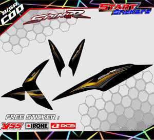 STRIPING VARIASI MOTOR SUZUKI SPIN / STICKER LIST VARIASI SUZUKI SPIN