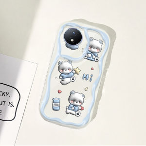 Callfire 2023 New Cute Phone Case For Vivo Y02 Y02A 4G Casing With Camera Protection New Design Transparent case