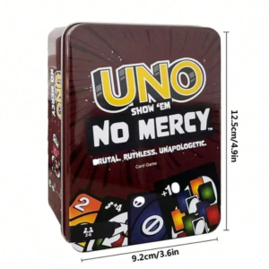 [SG STOCK]UNO Card Game Tin Box Classic/Flip/No Mercy Family Party Playing Cards Portable Travel Game Metal Box