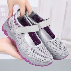 Korean Fashion Shoes For Women Comfort Casual Women Sneakers Breathable Slip On Flat Walking Shoes High Quality Rubber Shoes For Women