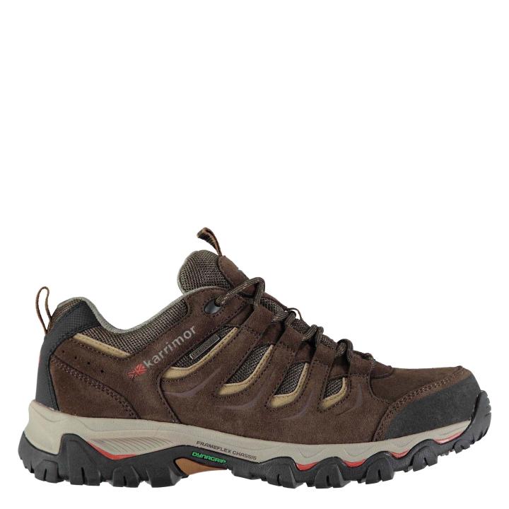 Karrimor Mens Mount Low Mens Waterproof Walking Shoes (Brown) Sports