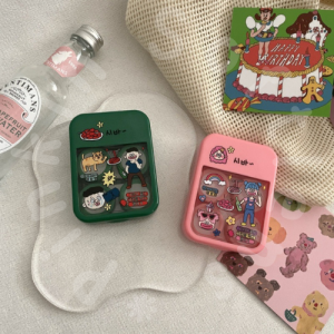 Tempat softlens | Wadah softlens | Lenscase travel kit 2in1 - Pesta Makan