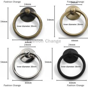 [COD] Fashion Change 2Pc Vintage Round Ring Furniture Door Pull Handle Alloy Cabinet Dresser Drawer Knobs Handle