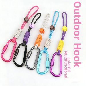CLARO Multifunctional Paracord Keychain Lanyard Portable 214cm Water Bottle Hanging Rope Creative Outdoor Water Bottle Buckle Hook
