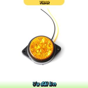 YIBAR Xe tròn vận chuyển góc ánh sáng vận chuyển hàng hóa xe màu LED điện tử cạnh ánh sáng cảnh báo sáng tạo ánh sáng bên ngoài mái chiều cao đèn