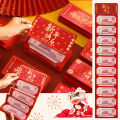 Chinese Red Envelopes Packet 6 Card Slot Folding Money Envelopes Blessing Hong Bao With Hot Stamping Tassels Design Red Card Money Packets For Wedding Birthday Friend Lover Gift -livinghealthy. 