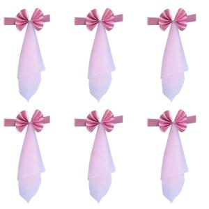 6 miếng khăn thắt lưng ghế cho đám cưới dây co giãn khăn buộc ghế Spandex khăn thắt lưng ghế cung cho kiểu dáng thanh lịch ghế sự kiện giọng