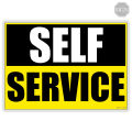 Self Service Sign - Laminated Signage - A4 / A5 Size. 