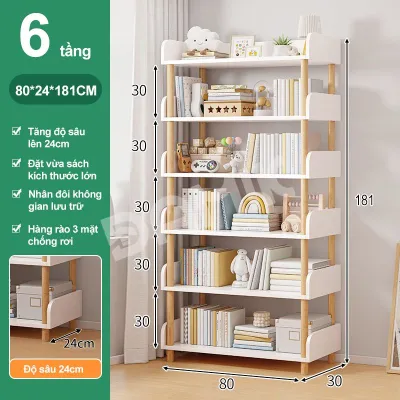 DAMIK kệ sách gỗ 4/5 tầng giúp bạn cất gọn đồ đạc