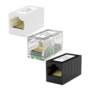 RJ45 Female To Female Couplers Premium Gold Plated Connectors For Highly speed Internet And Networking Cable Extension