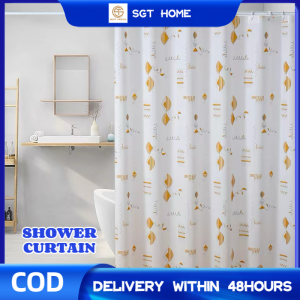 Buy1Take1 Bathroom Waterproof Shower Curtain 180CM X180cm With Hook Bathroom Curtain