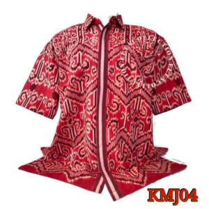 couple dress tenun motif dayak kalimantan sarawak