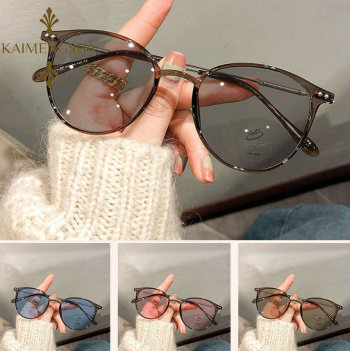 KAIMENGSHA】Summer Outdoor Change Color Grey Brown Blue Lens