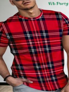 [Local Stock] ZEEMIN Summer New Mens T-Shirt Personalized Splicing Printed Mens Top Short Sleeved Funny T-Shirt Street Casual Loose Mens Clothing