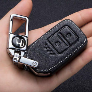[Ready Stock]Casing Kunci Mobil Sarung Kunci Honda CRIDER 2020 Key Cover Kunci Keyless Remote Kulit Key Case +Plat Nomor Telepon Anti Hilang+ Keychain Gantungan Kunci -3 tombol