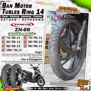 Ban Motor Beat ZENEOS ZN88 Ring 14 Tubeless Ban Tubles Motor Matic Mio Beat Vario Scoopy Ring 14