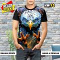Kaos Burung Elang Rajawali bird Baju Seri Hewan terbang bisa COD selalu Ready. 