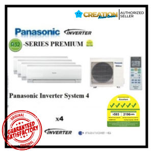 PANASONIC Sys 4 (X-PREMIUM) R32-5ticks Inverter wall mounted Air Con unit (Wholesale)