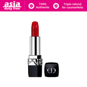 2pcs Dior Rouge Mini Couture Colour Lipstick #999 Velvet #999 Matte #999 Satin 1.5g(Travel Size)