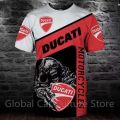 DUCATI 3D printed short sleeved T-shirt for summer fashion 2024 men ...
