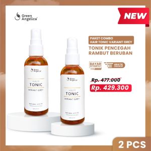 Paket Combo Hair Tonic Variant Grey Obat Uban Green Angelica Penghilang Uban Penghitam Uban Rambut Putih 100% Dijamin Uban Hitam Permanen