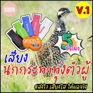 เสียงต่อนกกระทาทุ่ง เมมเสียงนกกระทาทุ่ง แฟลชไดร์ฟเสียงต่อนกกระทาทุ่ง มีเก็บเงินปลายทาง