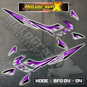 [NEW DESIGN] Stiker Striping Motor Suzuki Satria FU Old – Desain Sporty Elegan SFO 4 RACING