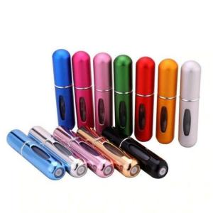JBox# 5ml Refillable Perfume Spray Empty Mini Bottle Portable Atomizer Bottle For Travel Random Color