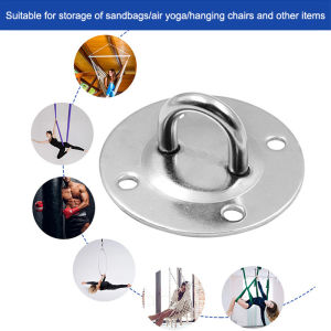 💞【Special price】💖Muya 1 2 3Set Stainless Steel Suspension Bracket Swinging Chair Hook Hammock Wall Mount Anchor Hook Yoga Swing Hanging Anchor Hanger