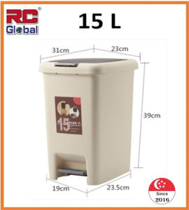 RC-Global Dustbin Rubbish/ Trash Bin / waste bin With Cover Lid Suit to Bathroom Living Room Office Canteen Pantry food court etc