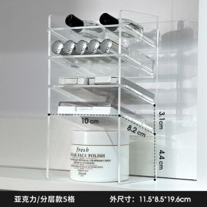 [GVD5]Mirror Cabinet Storage  Separator In-Cabinet Handy Tool Behind Door Rack Washstand Diagonal Layered Acrylic FJIR