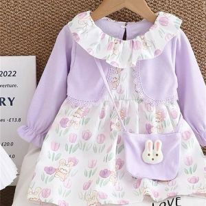 BAJU DRES LENGAN PANJANG ANAK PEREMPUAN USIA 0-4 TAHUN/GAUN MURAH ANAK PEREMPUAN