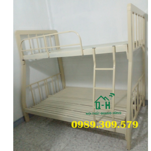 GIƯỜNG TẦNG SẮT HỘP VUÔNG 4X8 CAO CẤP GIAO NHANH HCM