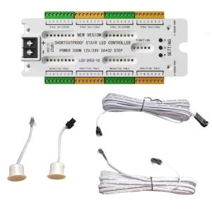 Automatic Cascaded Stair Light Controller 32 Channels Sensor Stair Light Controller Ladder Step Light Controller