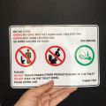 Toilet rule. Biển báo chú ý nhà vệ sinh, nhà tắm, WC. Không giẫm chân lên bồn cầu. Xả nước sau khi sử dụng. 