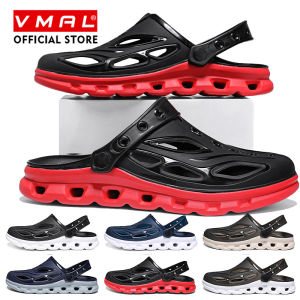 VMAL High Quality Summer Sandals Cut-out Fashion Baotou Slippers Men Outdoor Anti slip Beach Shoes Thick Sole Casual Hole Shoes 39-45