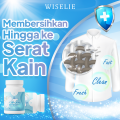 Wiselie Pembersih Bantal dan Mukenah Cloth Stain Remover Pembersih Penghilang Noda Pakaian Efektif Mengangkat Kotoran Membandel Pencerah Warna Pakaian Menjaga Kain Tetap Lembut dan Nyaman Aman untuk Semua Jenis Kain Mengembalikan Keindahan Warna Asli. 