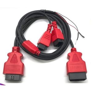 For Autel OBD2 Female to 12+8 Pin Chrysler Dodge Jeep Diagnostic Adapter Cable - Straight Connector for MaxiSys MS906S MS905S MS908S Pro Diagnostic Tools