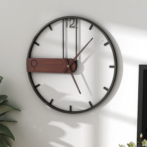 Minimalist Nordic Series Wall Clock Iron Art Hot Sale Vintage Roman Clock Home Living Room Simple and Fashion Retro Creative Decorations