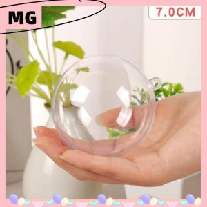 【Magical House】[New HOT FASHION] Transparent Open Plastic Christmas Decor Ball Bauble Ornament Gift Present Box