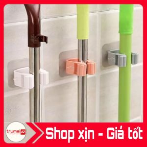 Bộ 2 dụng cụ kẹp cán chổi hít vào tường