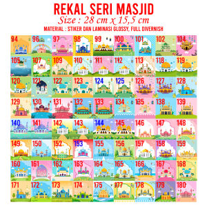 Rekal Seri Masjid Al Quran Anak Tatakan Dudukan Meja Baca IQRO Al Quran Anak Mengaji TPA