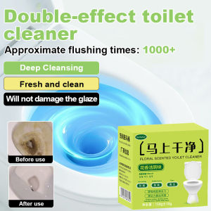 Toilet Cleaner Blue Bubble Toilet Cleaner Deodorizing and Odor Removing Automatic Descaling and Stain Removal Artifact马桶双效清洁除臭蓝泡泡洁厕宝